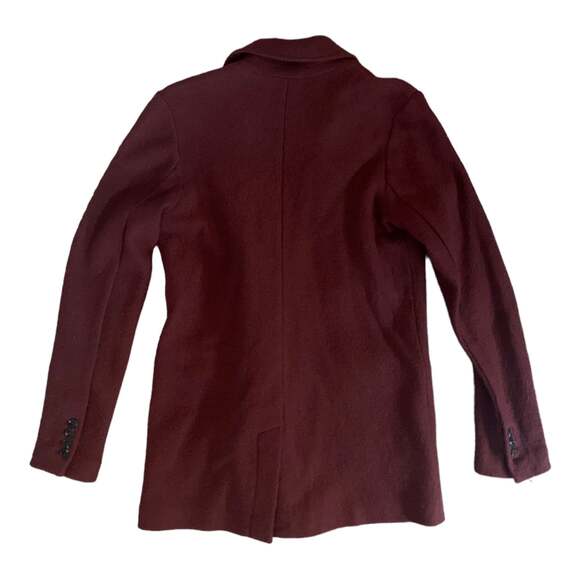 Rachel Zoe burnt orange wool pea coat woman’s size xs - Picture 4 of 11